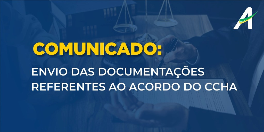 COMUNICADO ANAFE solicita envio das documentações referentes ao acordo