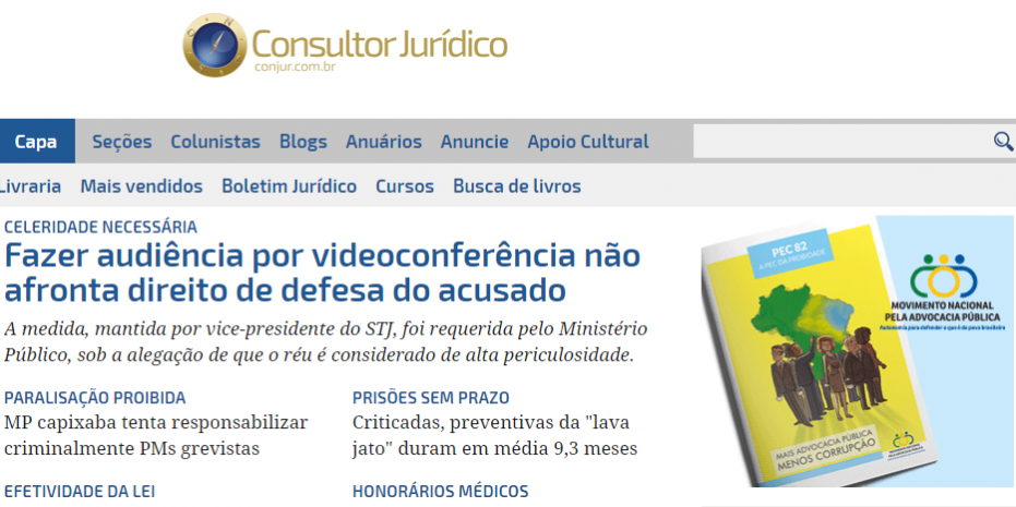 CONJUR – MOVIMENTO NACIONAL PELA ADVOCACIA PÚBLICA – ANAFE