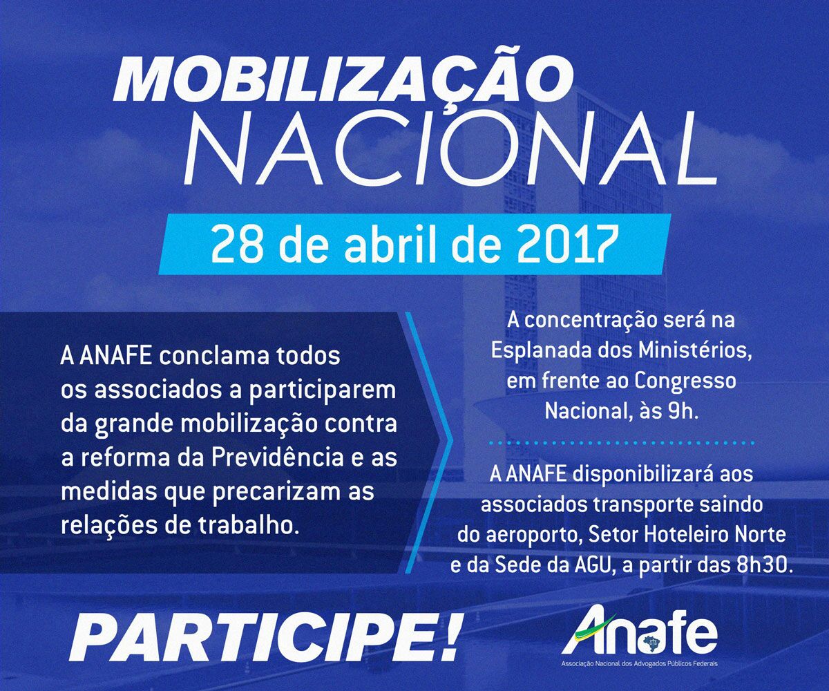 MOBILIZAÇÃO NACIONAL CONTRA A REFORMA ANAFE
