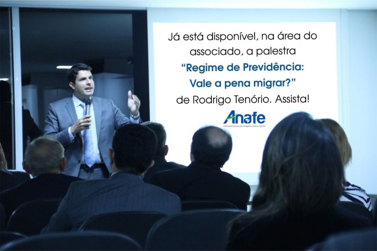 Disponível palestra regisme de previdência ANAFE