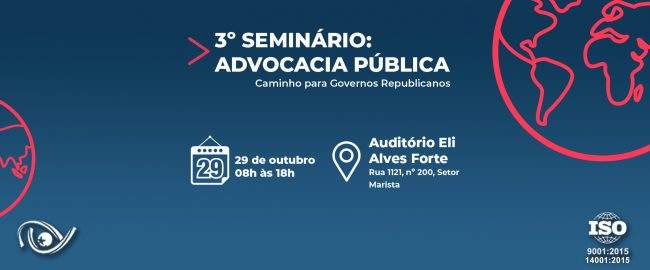3º SEMINÁRIO DA ADVOCACIA PÚBLICA Membros da ANAFE debaterão temas da Advocacia Pública durante seminário em Goiânia
