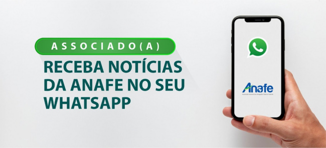 Receba as notícias no whatsapp – ANAFE Cadastre-se e receba notícias da ANAFE por WhatsApp. Saiba como!