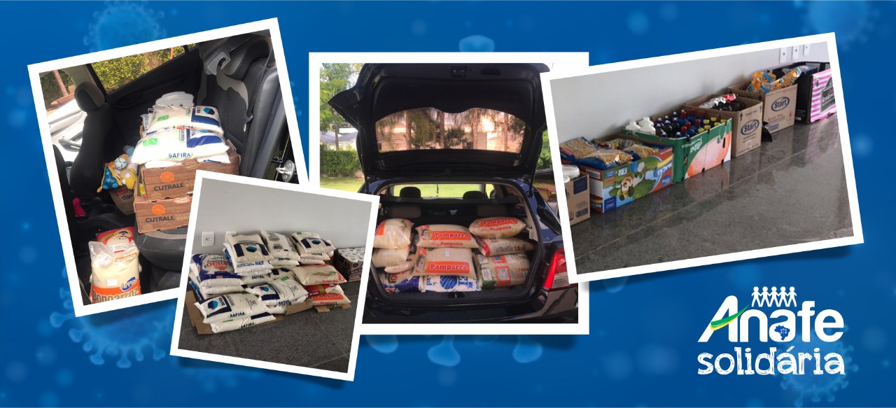 COVID 19: ANAFE realiza doação de alimentos e outros donativos para famílias carentes  Saiba como ajudar!