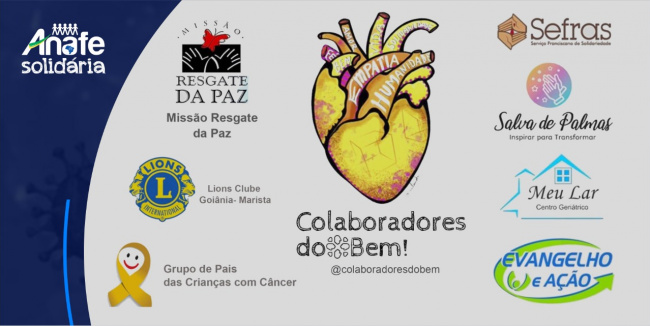 COVID-19: Campanha da ANAFE apoia projeto “Colaboradores do Bem” voltado a amparar os mais carentes durante a pandemia