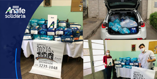 Com doação de 500 fraldas geriátricas, ANAFE/MG lança campanha solidária no Estado