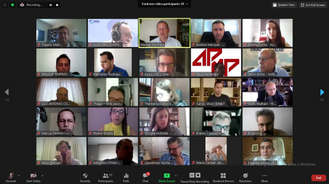 REUNIÃO AMPLIADA: Fonacate e Frentas articulam enfrentamento à proposta de Reforma Administrativa