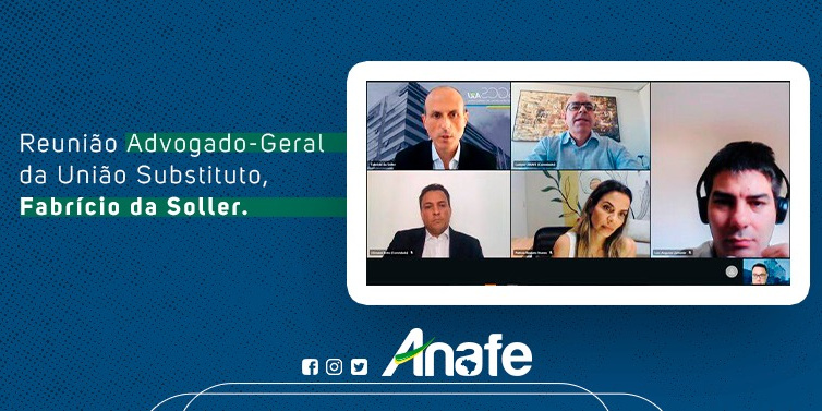 Reunião AGU – ANAFE Em reunião com o Advogado-Geral da União Substituto, ANAFE trata das promoções no âmbito da Advocacia Pública Federal