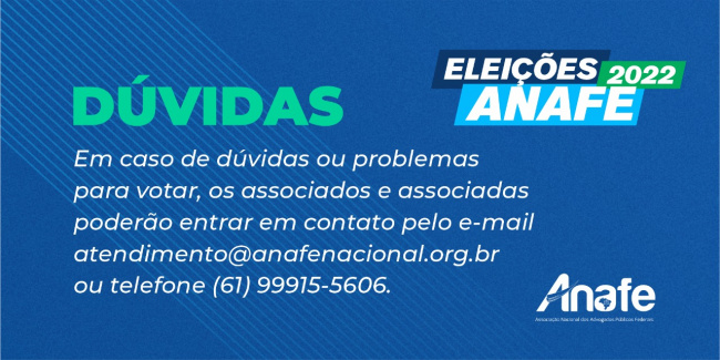Dúvidas – Eleições anafe