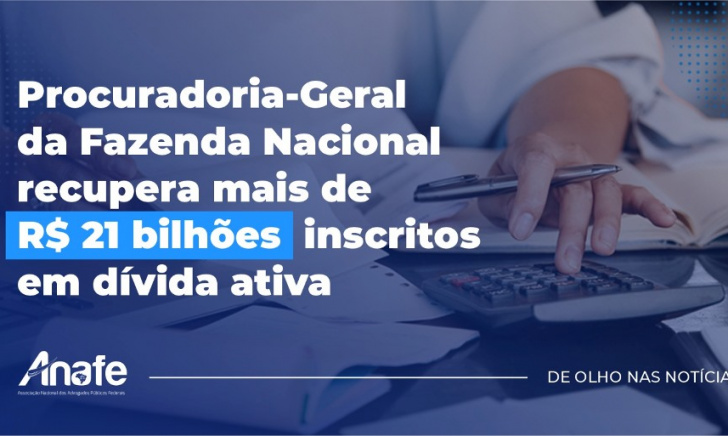 PGFN RECUPERA DÍVIDA ATIVA - ANAFE